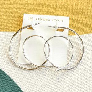 Kendra Scott Myles Hoop Earrings Silver